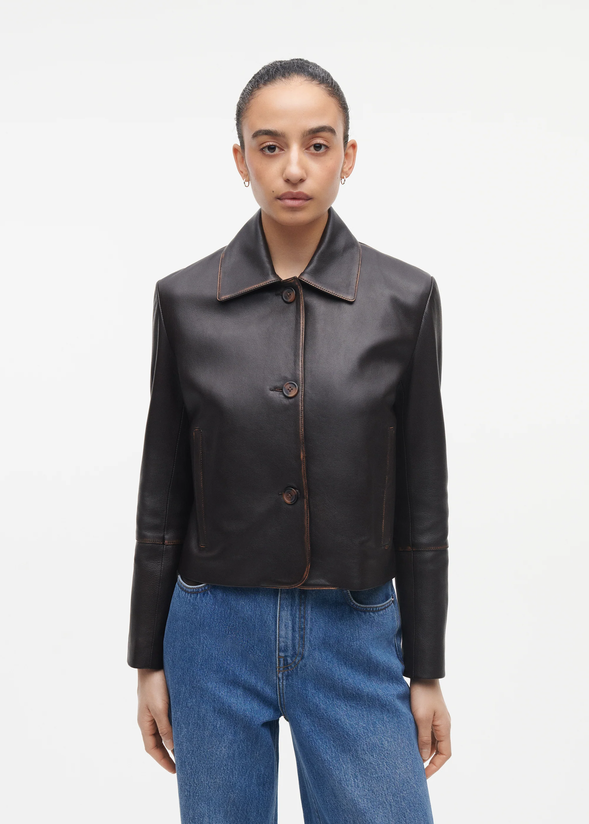 CLEO Vintage Leather Jacket - Image 3