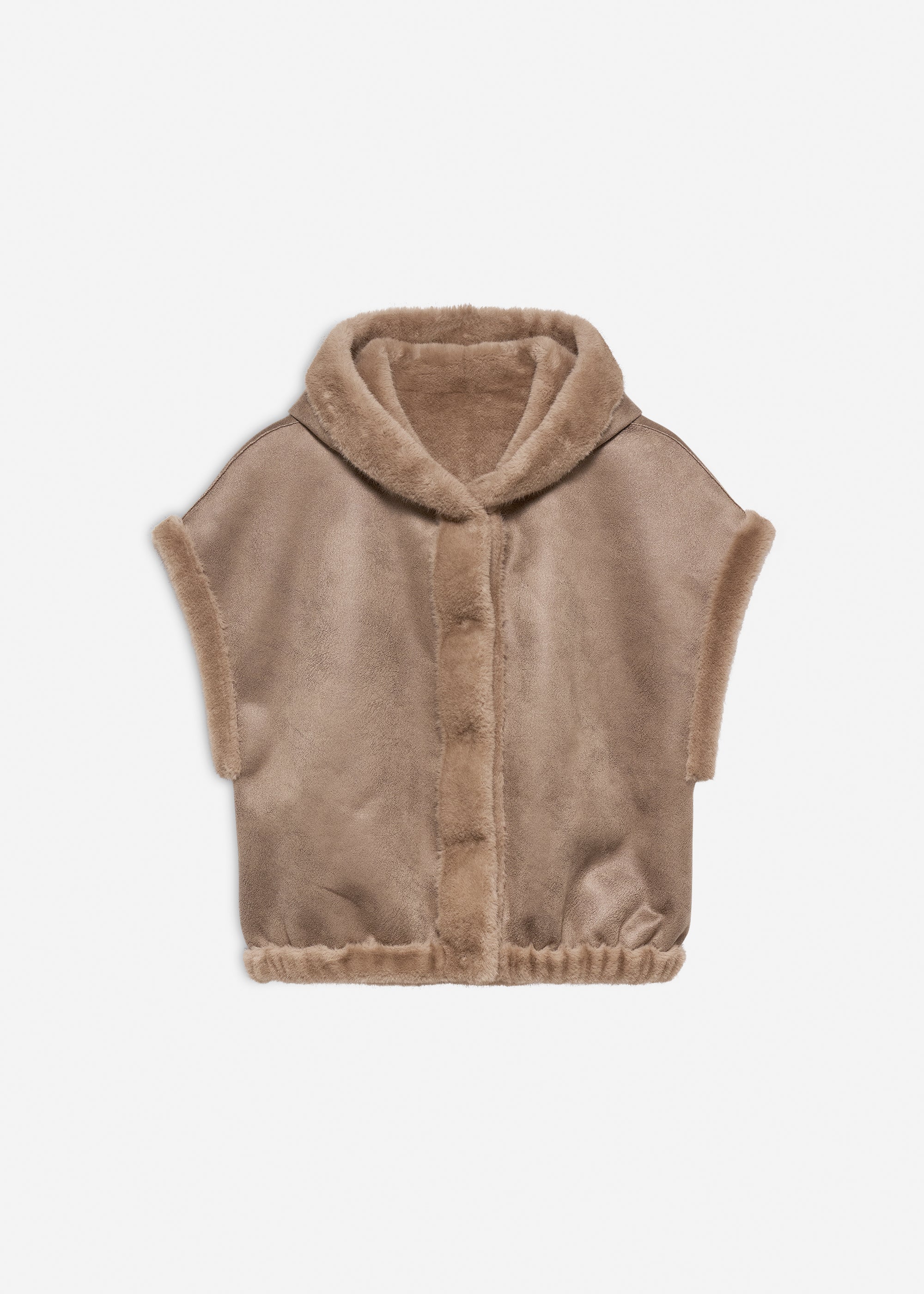 OLENA Reversible Faux Fur Gilet - Image 6